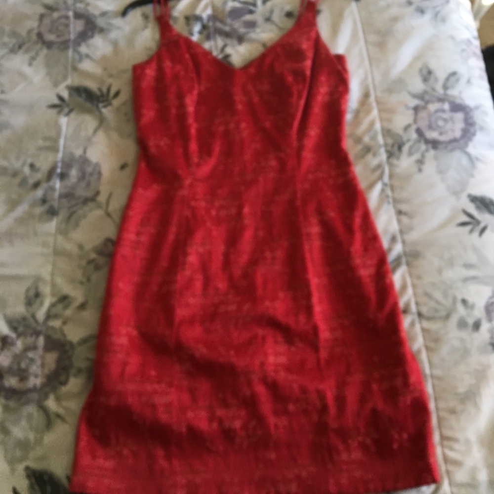 Red tight dress